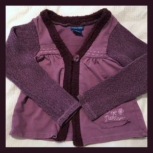 Plum-colored Naartjie cardigan size L/6🍇🍠🍆🎆